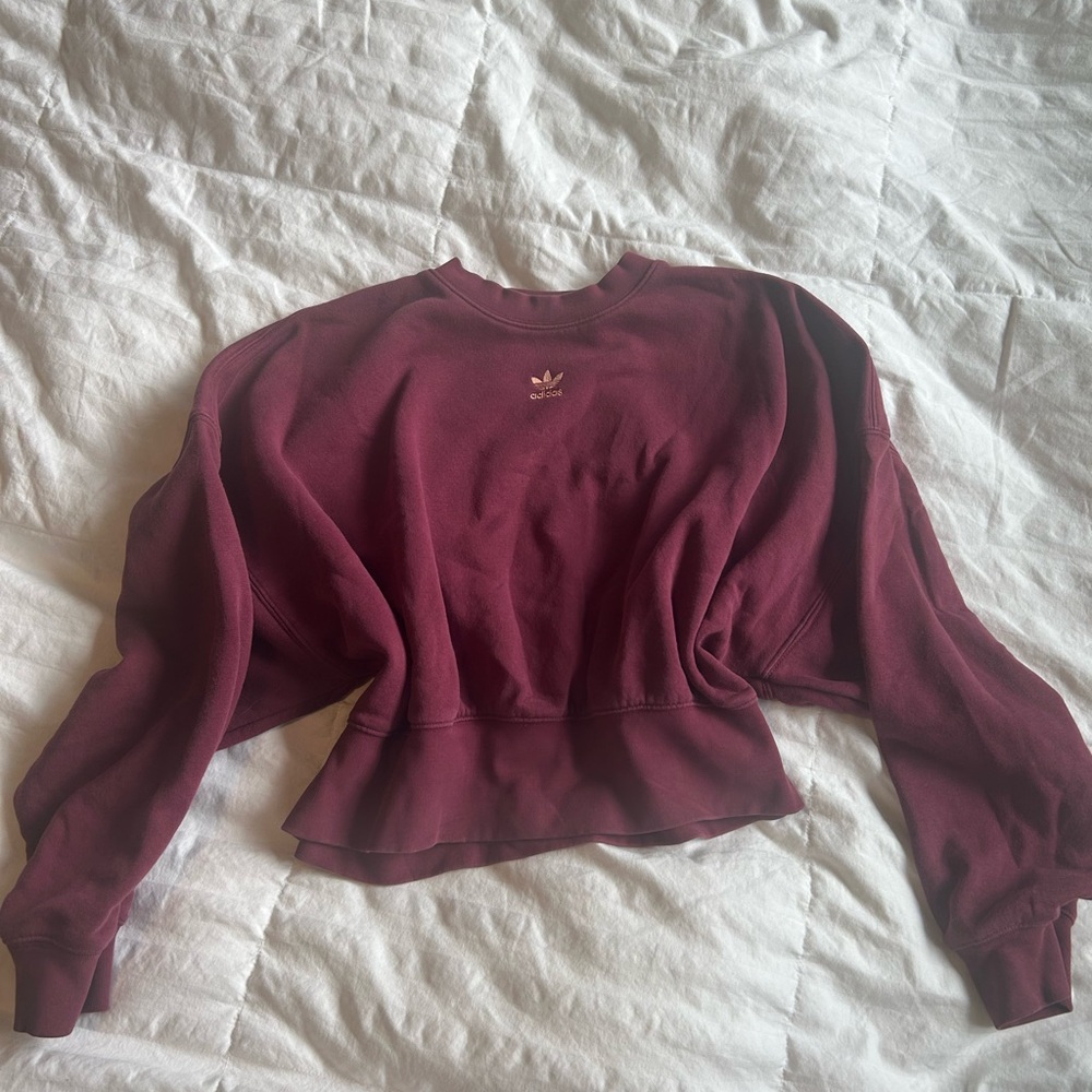 Adidas Women's Maroon Sweatshirt